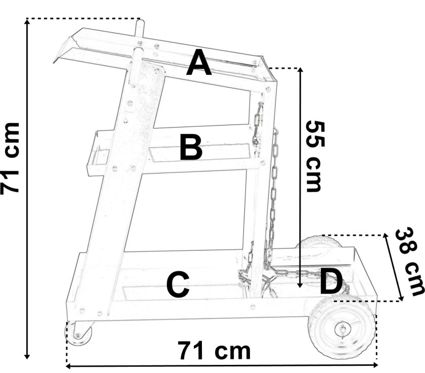 Тележка для сварки чертеж
