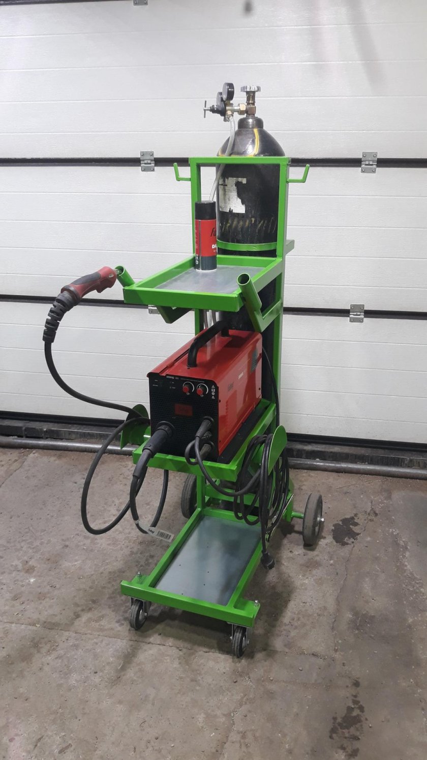 Тележка для сварочного полуавтомата с баллоном чертеж