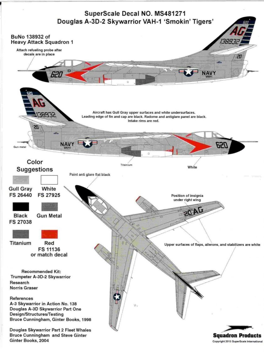 A-3 Skywarrior Декаль