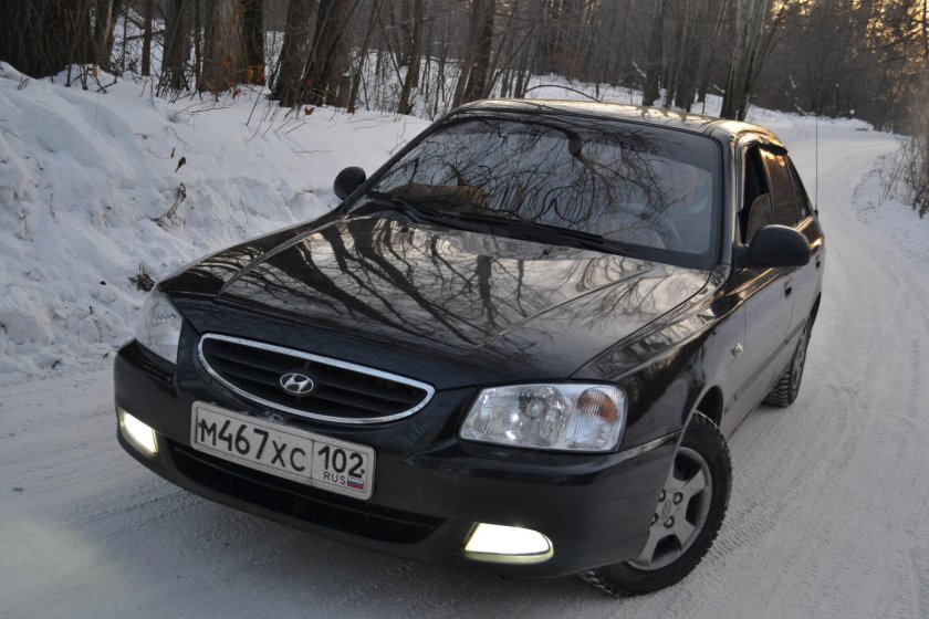 Хендай акцент 2006 черный