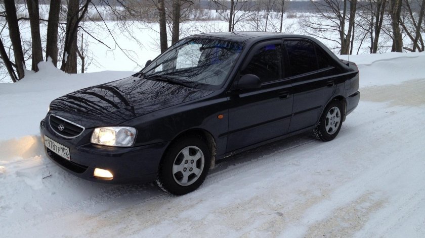 Hyundai Accent 2008 черный