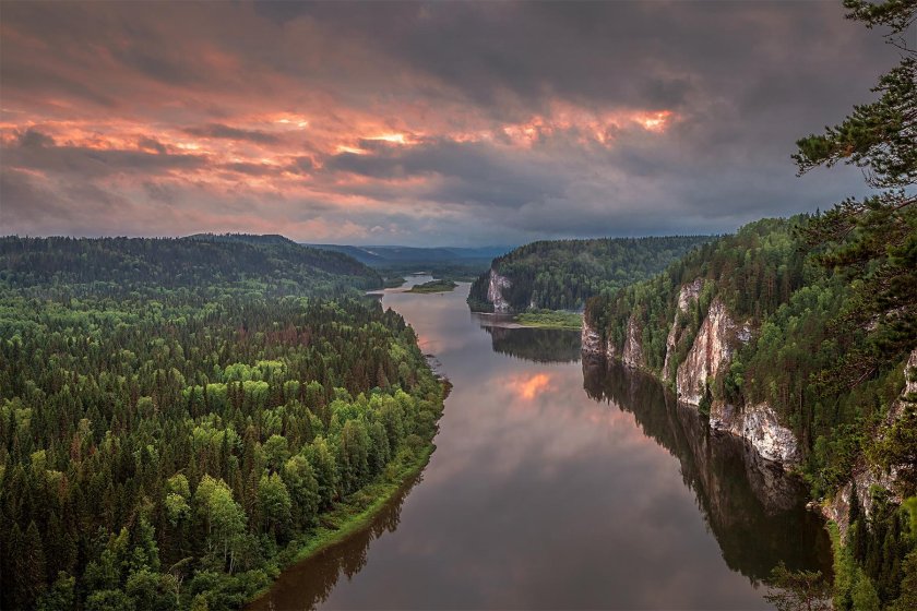 Река Вишера Пермский край
