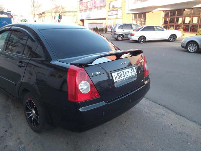 Спойлер на чери Фора а21