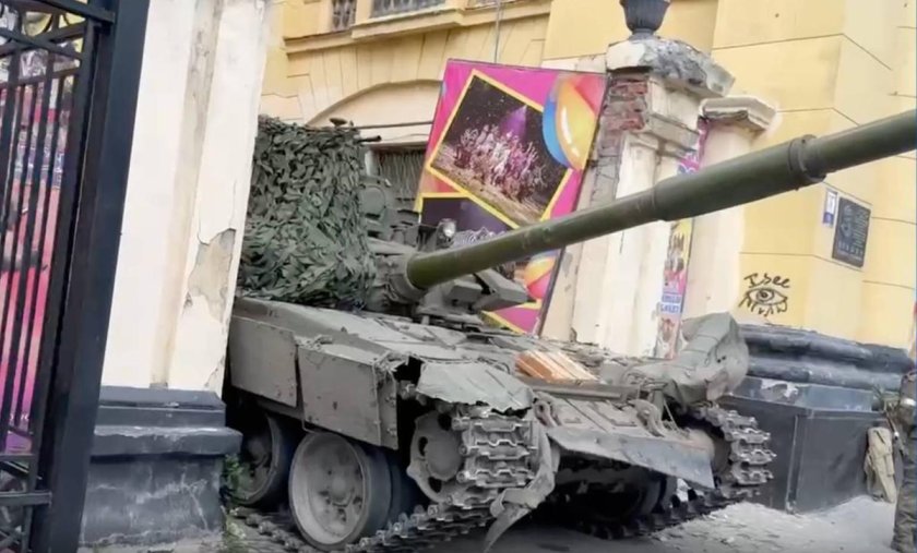 Танк Вагнер в Ростове на Дону