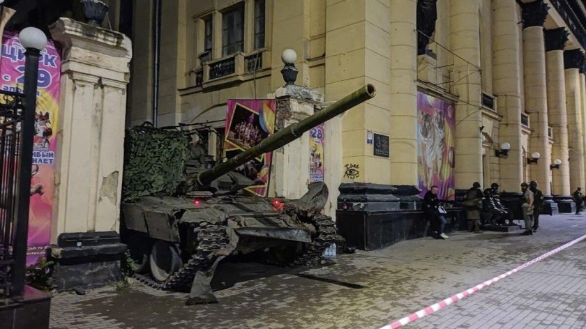 Танк Вагнер в Ростове на Дону