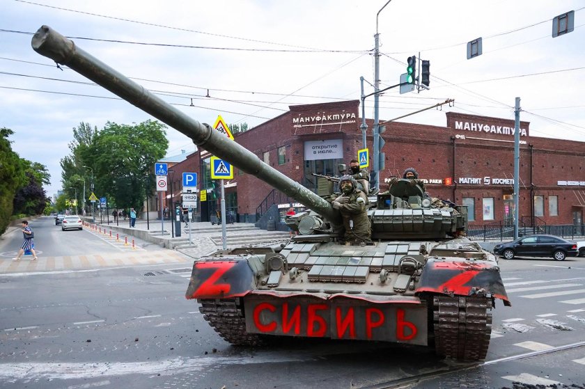 Танк Вагнер в Ростове на Дону