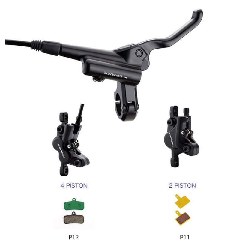 Набор гидравлического тормоза для 29" велосипеда c-Spark HD-m300, цвет черный