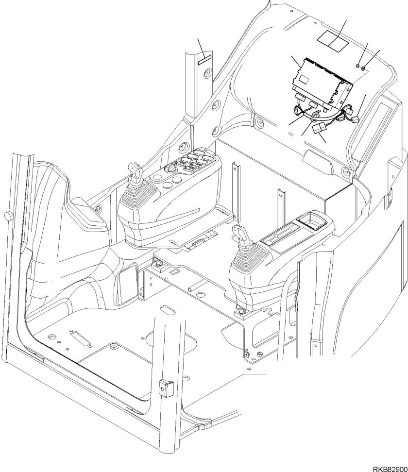 Отопительная система кабины Комацу 200