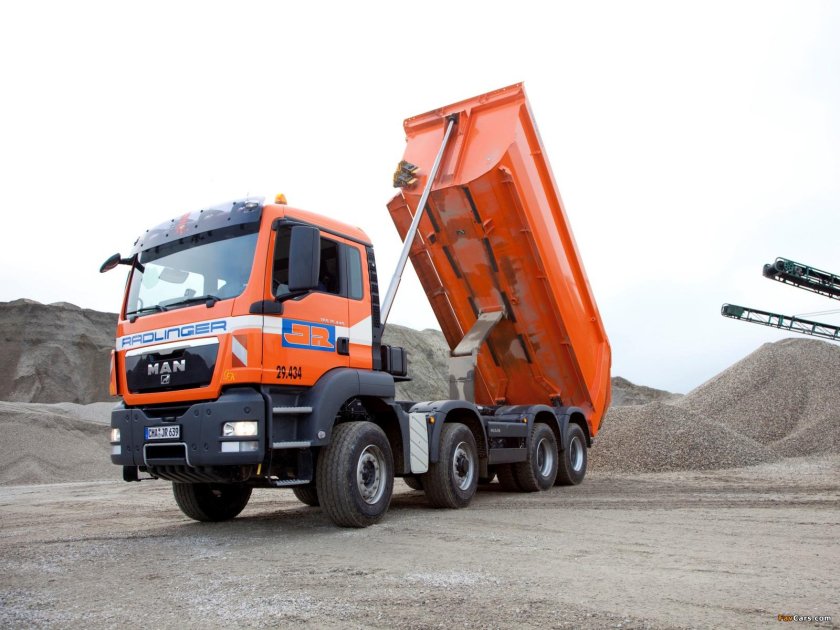 Самосвал 35 м3 man