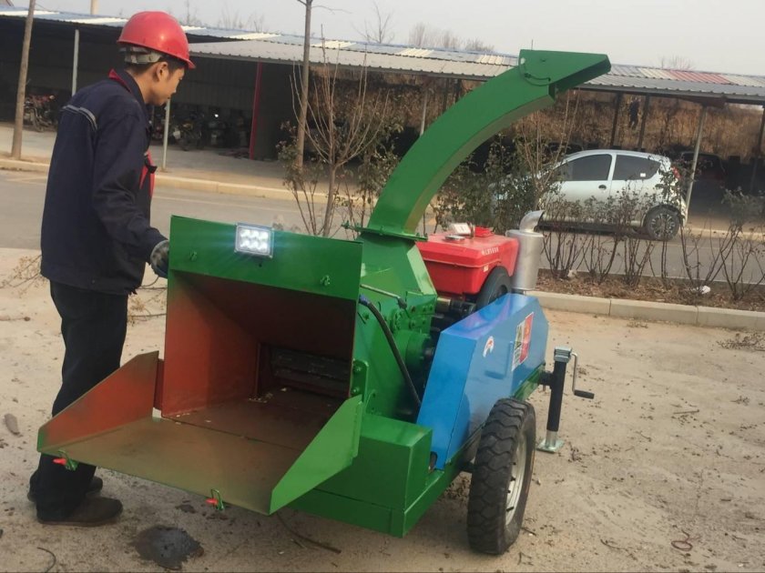 Дробилка для дерева дизельная