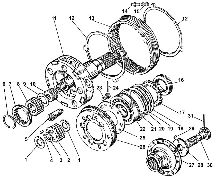 КПП ЯМЗ 238 ВМ демультипликатор