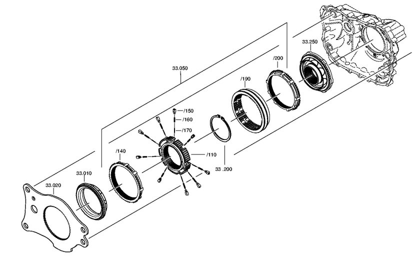 Коробка передач ЗФ 16 схема