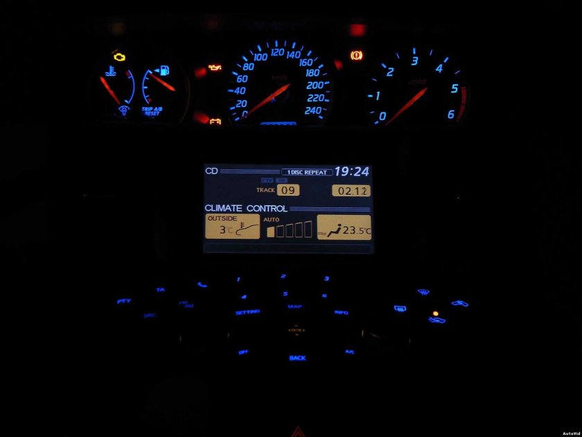 Пересвет приборной панели primera p12