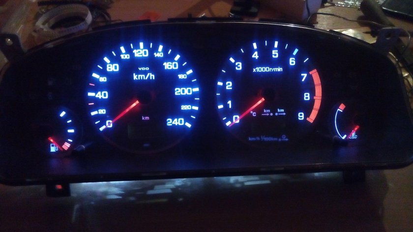 Пересвет приборной панели primera p11