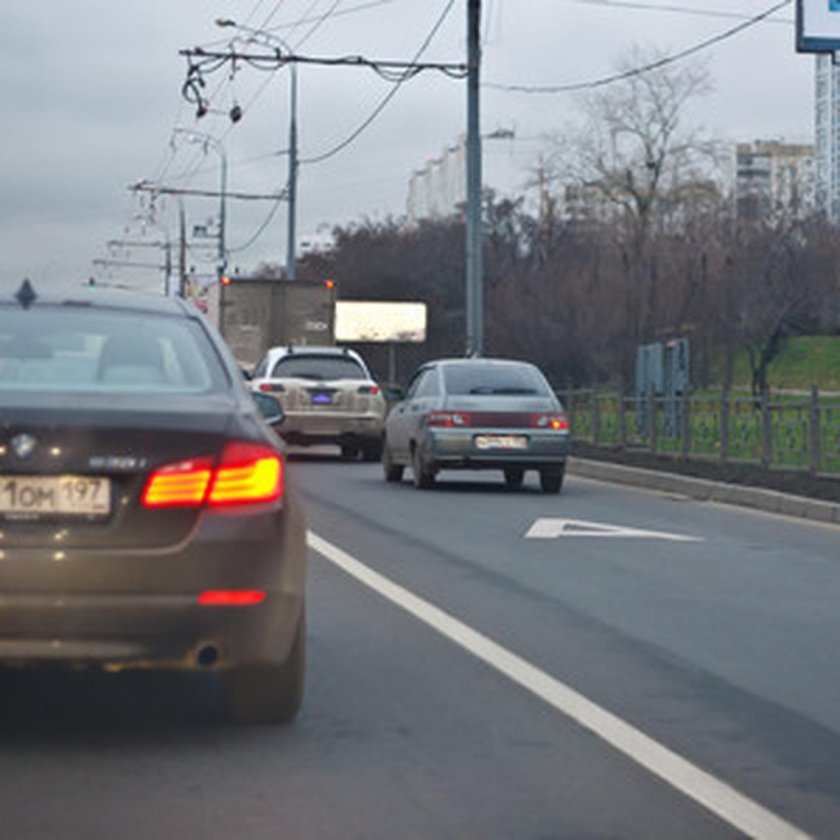 Движение по автобусной полосе штраф