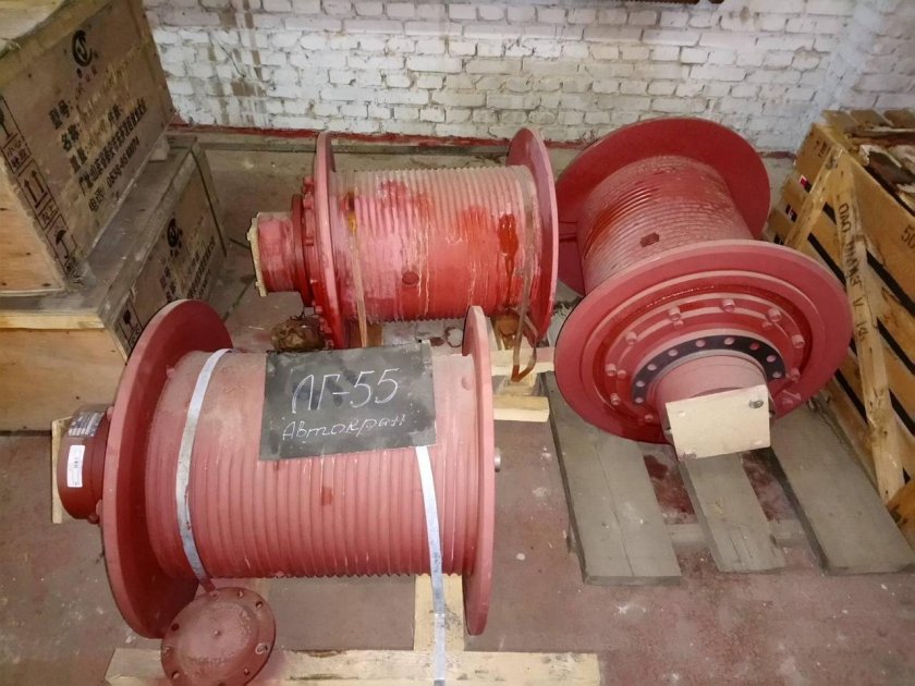 Лебёдка грузовая ЛГ 55 редуктор