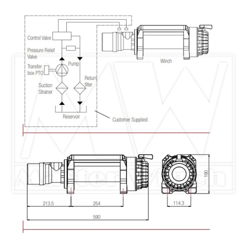 Лебедка мастер Винч 9500