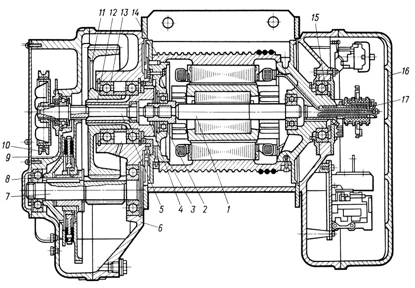 Грузоупорный тормоз тельфера ТЭ 320