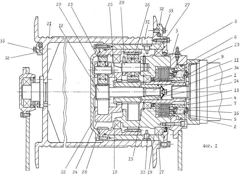 Грузовая лебедка ЛГ-55 чертеж