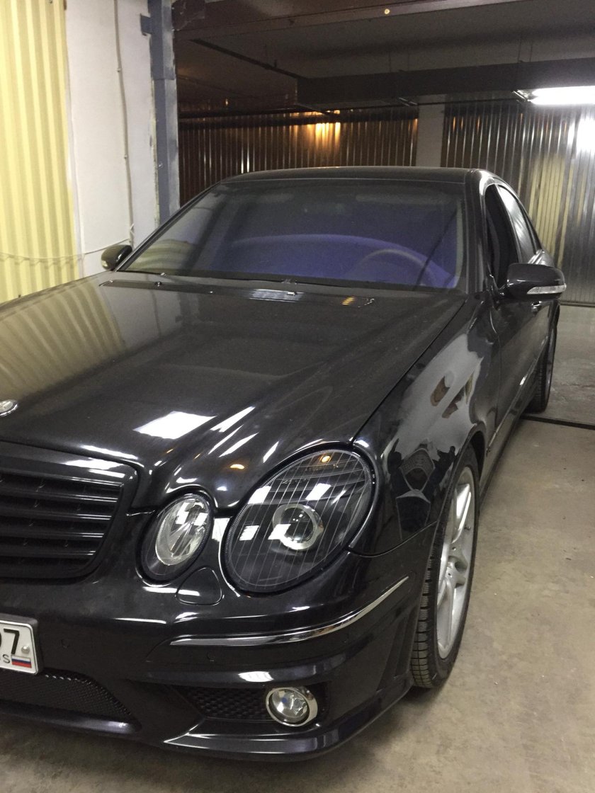 Мерседес w211 черный