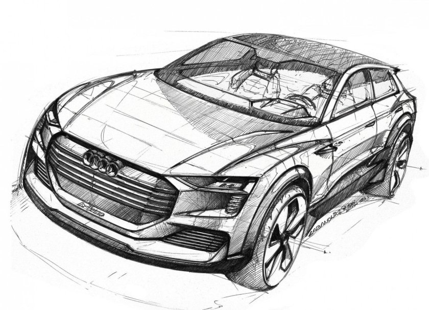 Концепт Ауди скетч