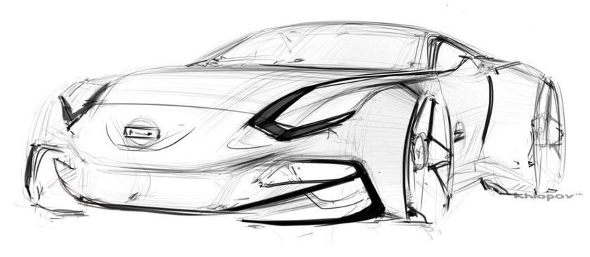 Эскиз автомобиля