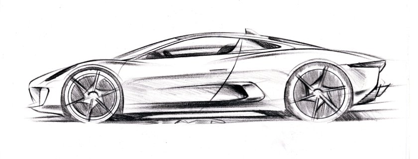 Эскиз машины
