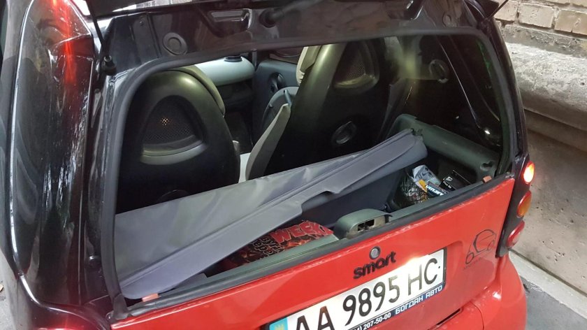 Smart 450 шторка багажника
