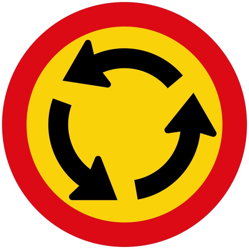 Знак круговое движение для детей