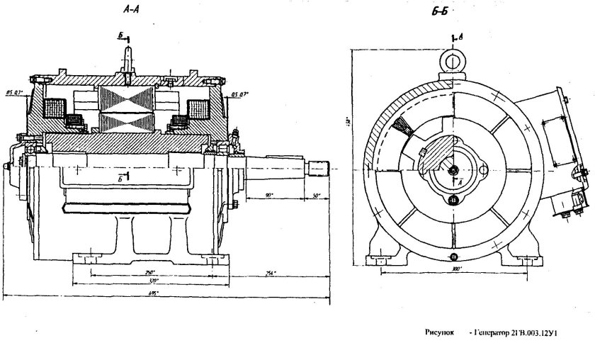 Генератор подвагонный 2гв-003