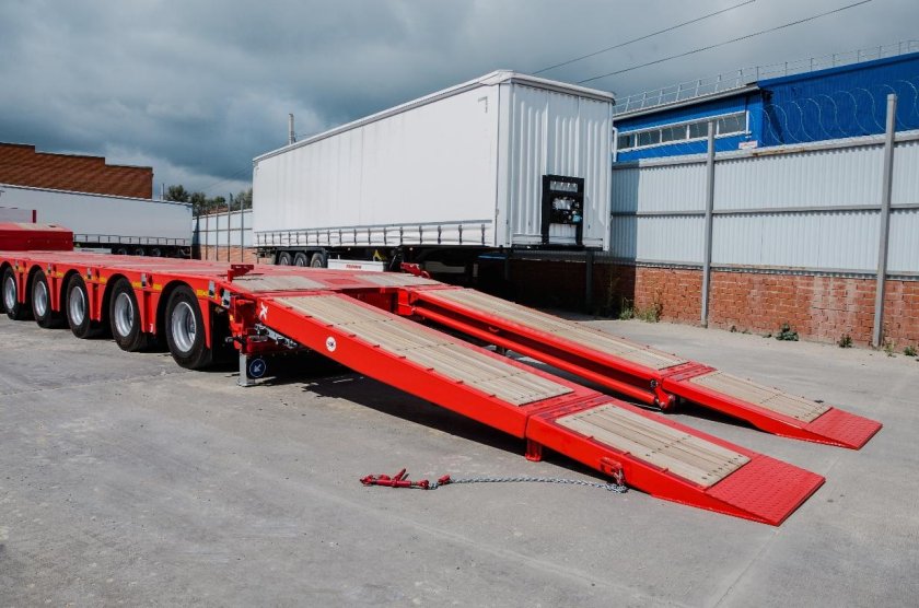 Раздвижной низкорамный трал Kässbohrer lb6e