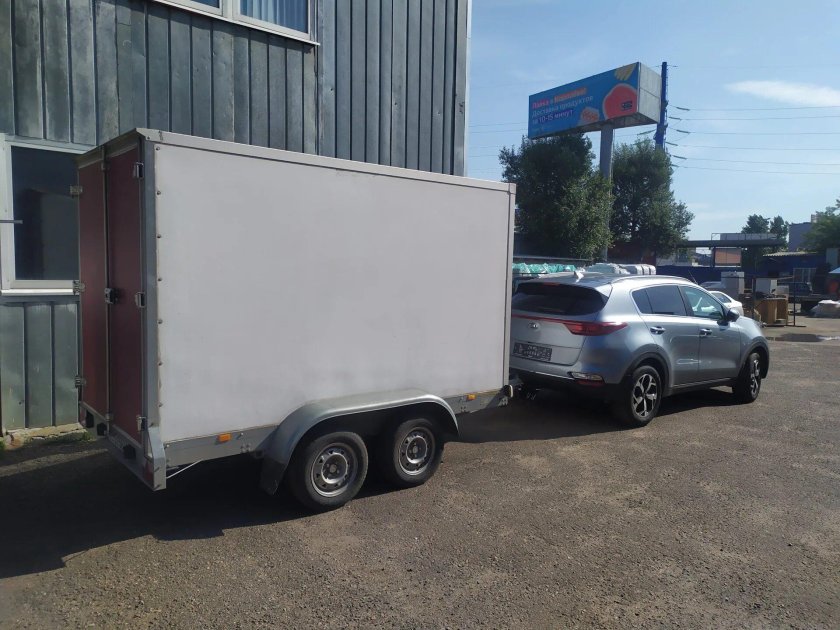 Киа Спортейдж 4 с прицепом