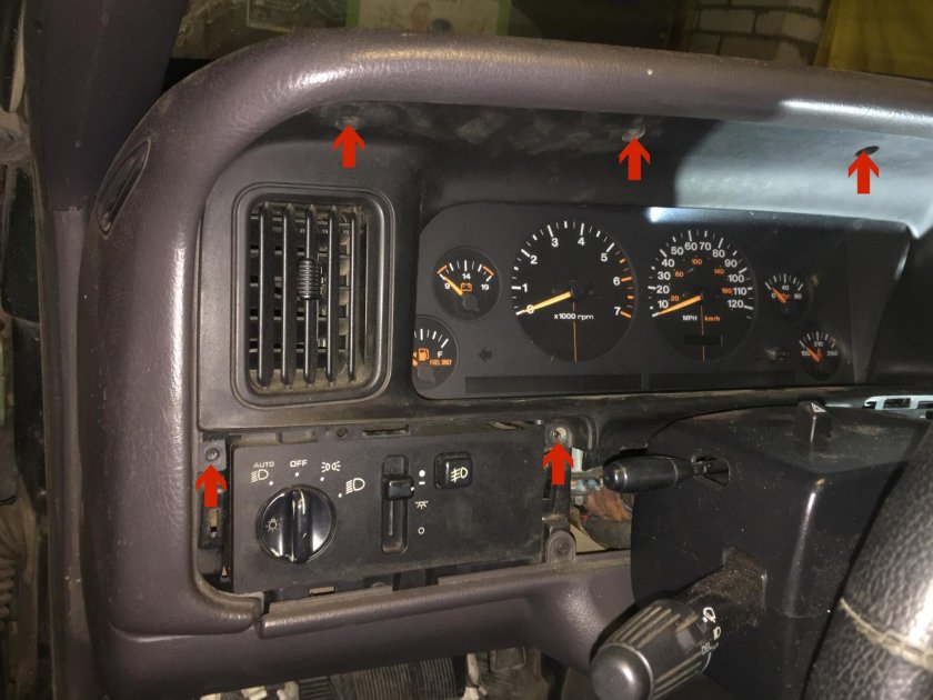 Приборная панель Jeep Grand Cherokee ZJ