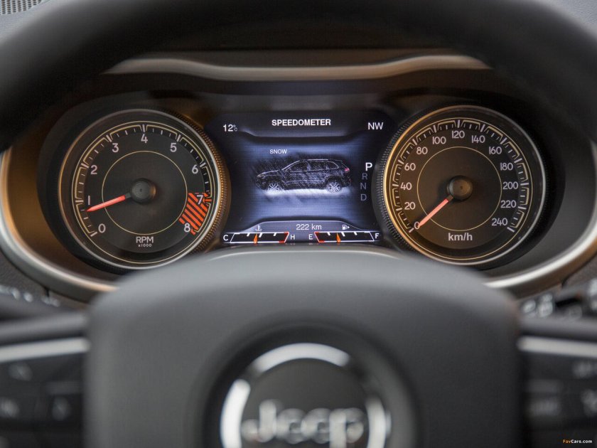 Jeep Cherokee приборная панель