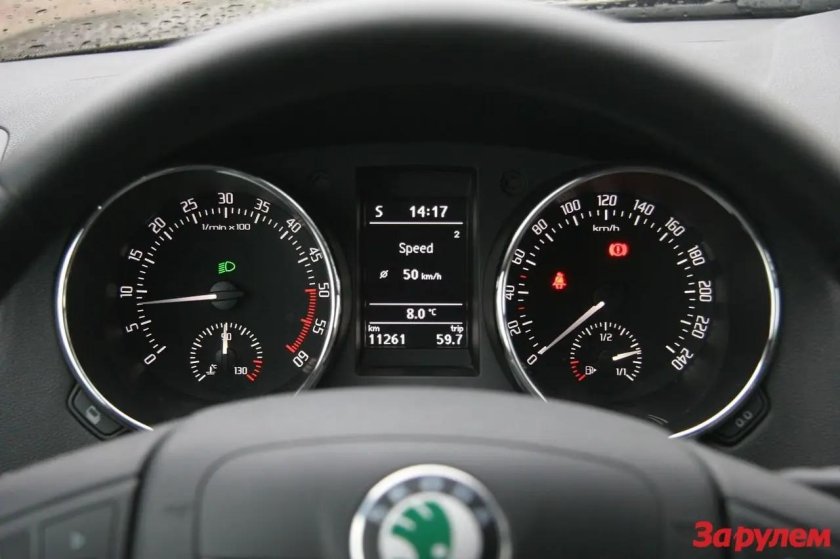 Skoda Yeti панель приборов