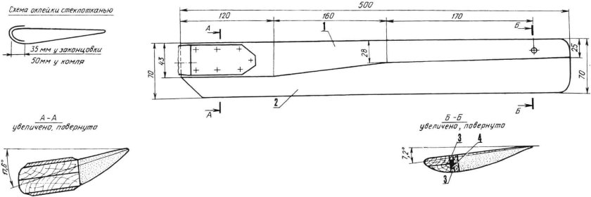 Лопасть несущего винта ми-8 чертеж