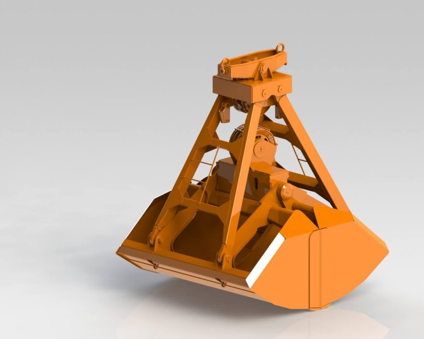 Грейфер одноканатный двухчелюстной
