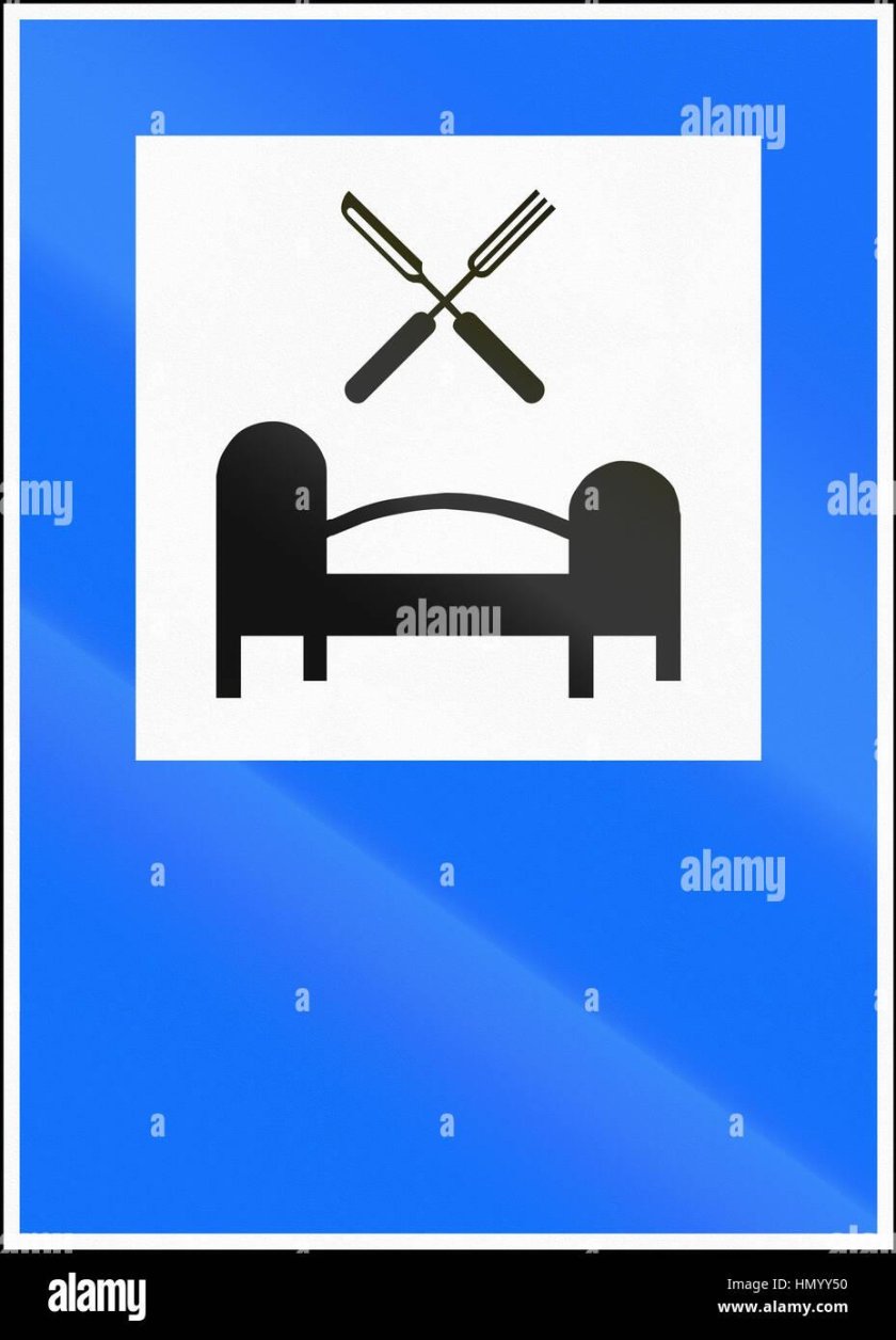 Знак гостиница или мотель