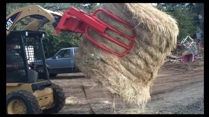 Захват для тюков сена