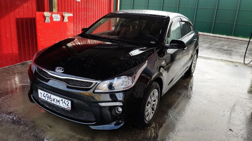 Киа Рио черная
