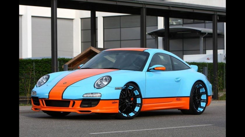 Порше 911 бирюзовый