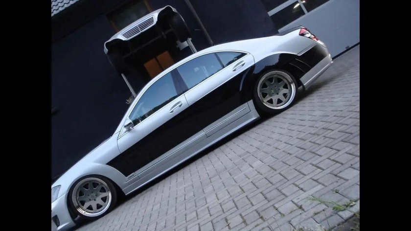 Mercedes w221 двухцветный