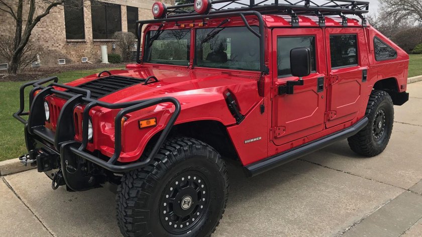 Hummer h1 красный