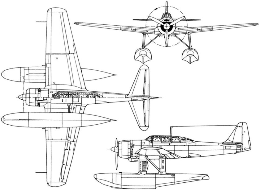 Самолёт Aichi e16a Zuiun