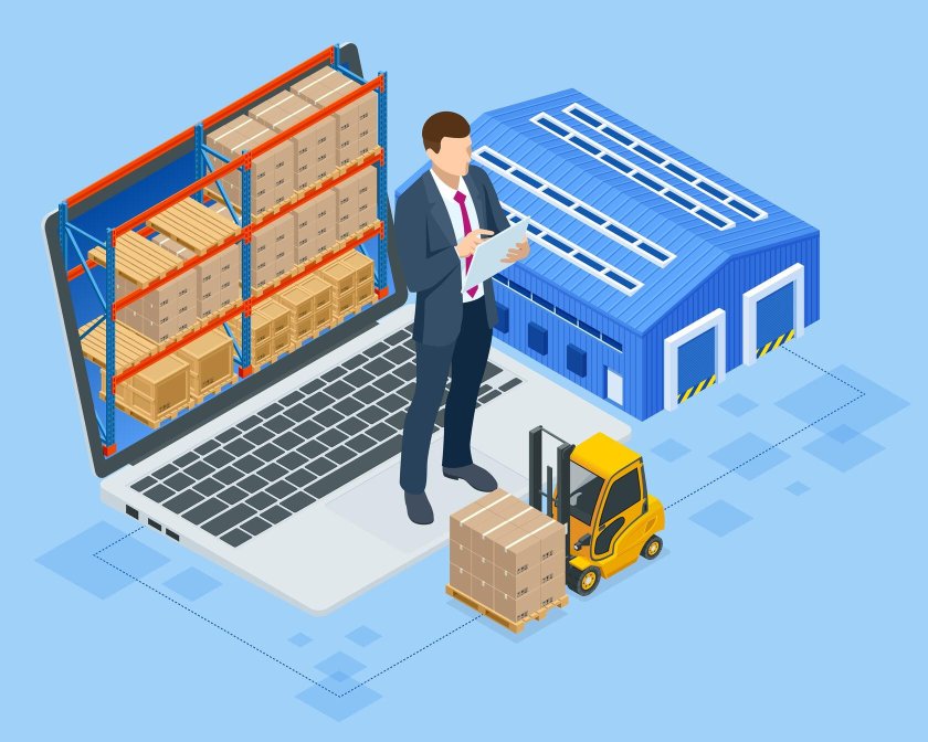 Склад иллюстрация