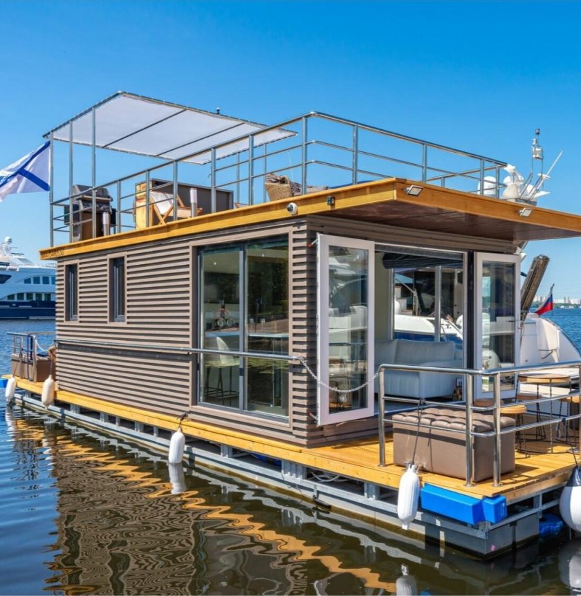 Хаусбот на прицепе