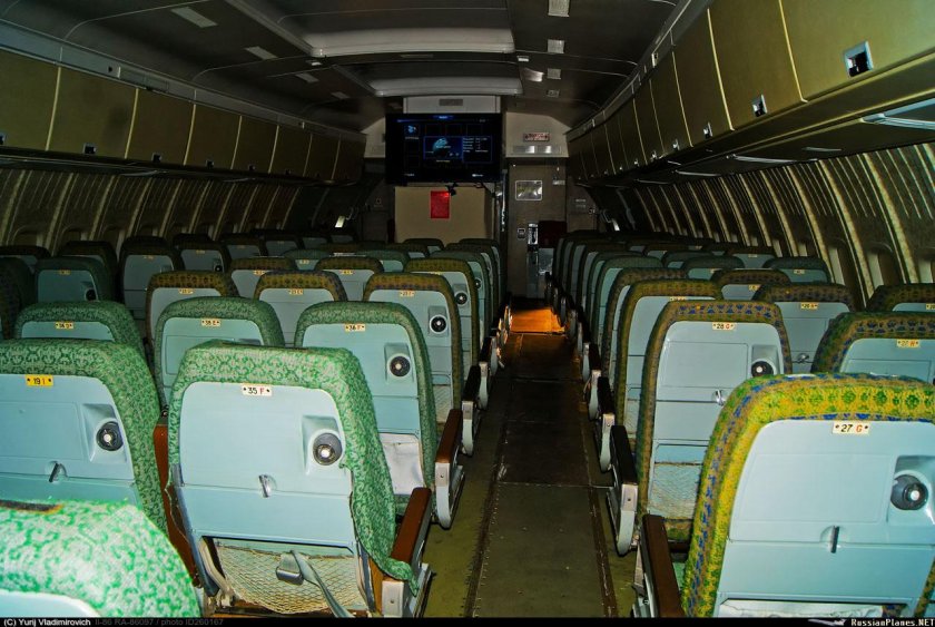 Ил-86 пассажирский самолёт салон