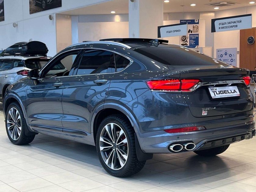 Geely Tugella flagship Sport серый