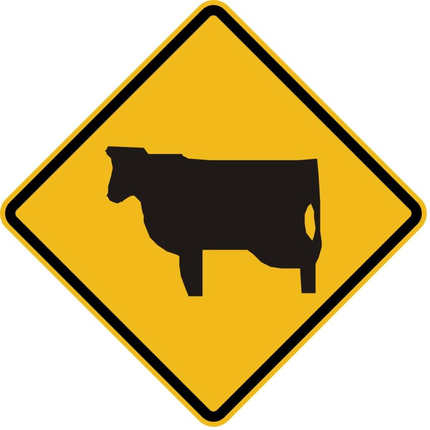 Дорожный знак кабан