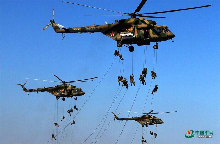 Десантирование с вертолета ми-8